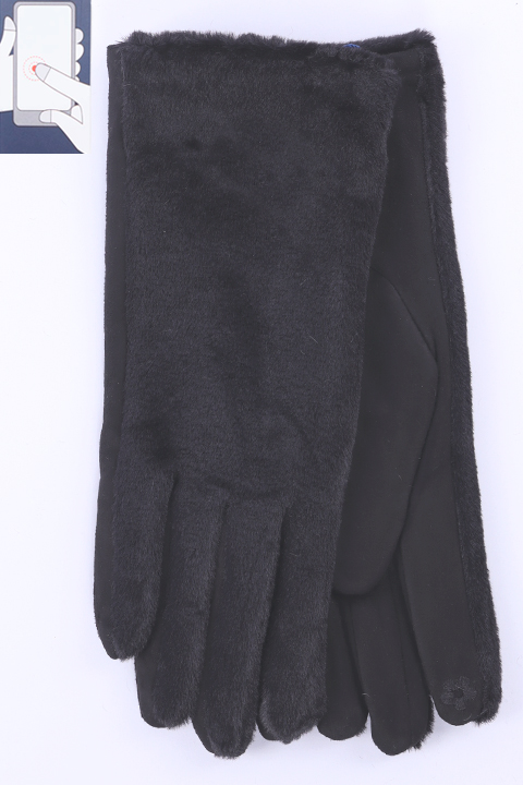 Перчатки жен. LuMeiJia MB-04 мех/сенсор