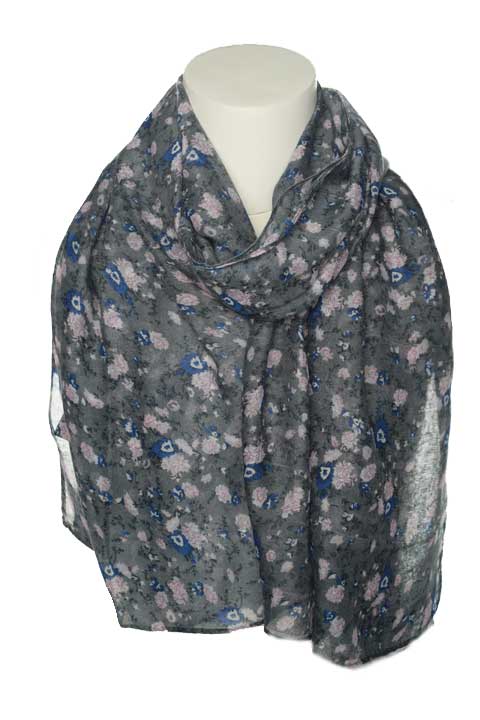 Палантин 1520 Цветочный узор