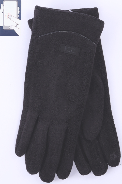 Перчатки жен. LuMeiJia D-1 флис/сенсор