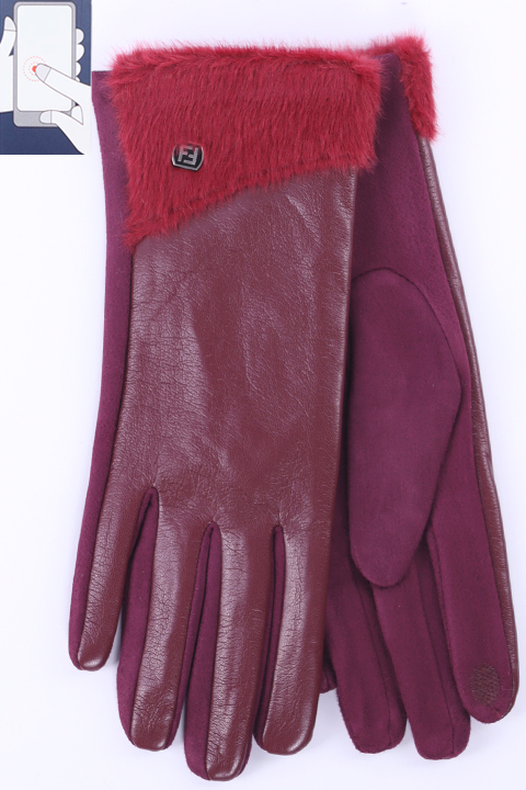 Перчатки жен. LuMeiJia  A-2 мех/сенсор