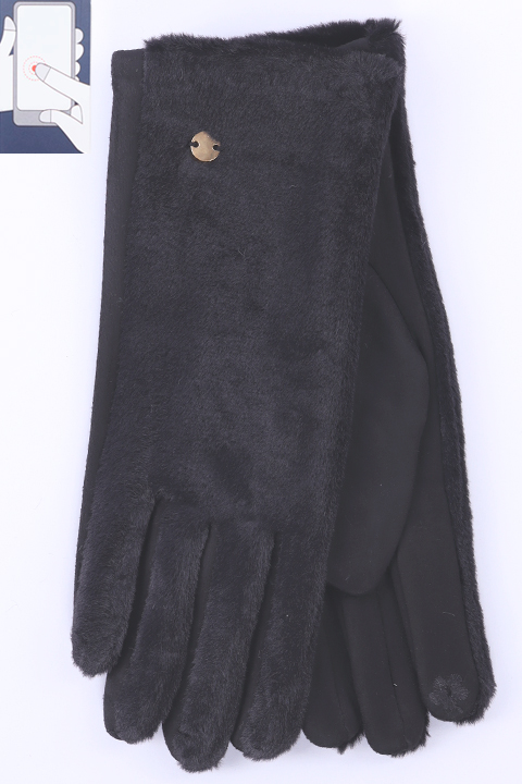 Перчатки жен. LuMeiJia MB-02 мех/сенсор