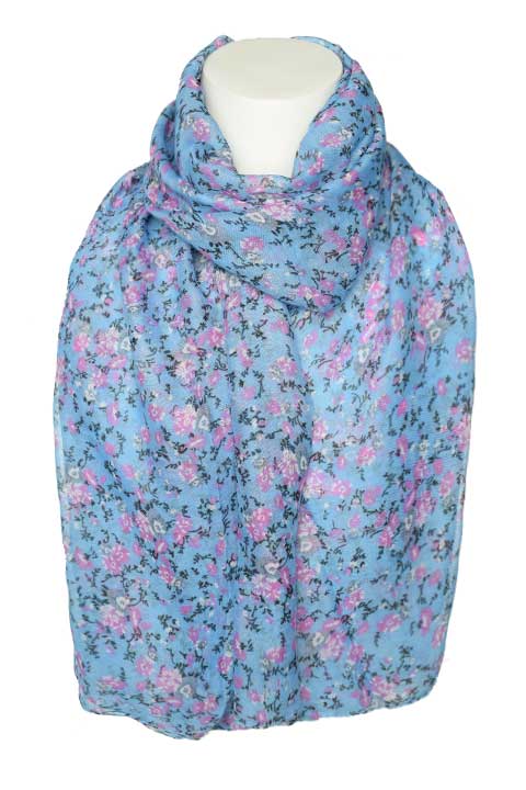 Палантин 1520 Цветочный узор