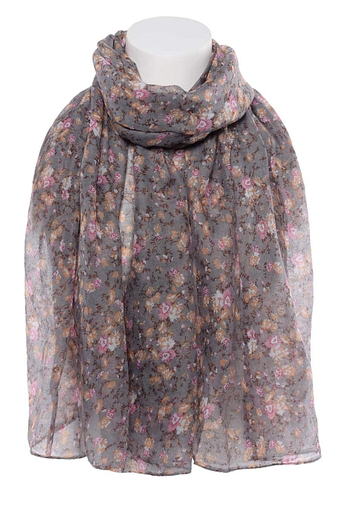 Палантин 1520 Цветочный узор