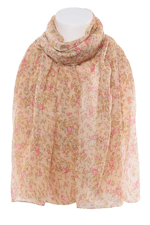 Палантин 1520 Цветочный узор