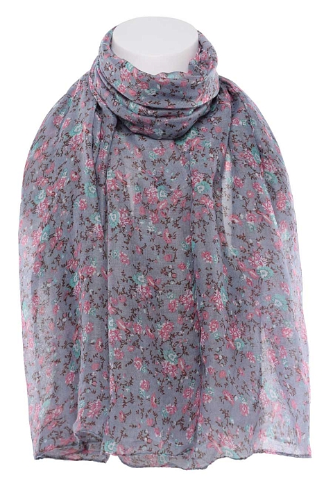 Палантин 1520 Цветочный узор