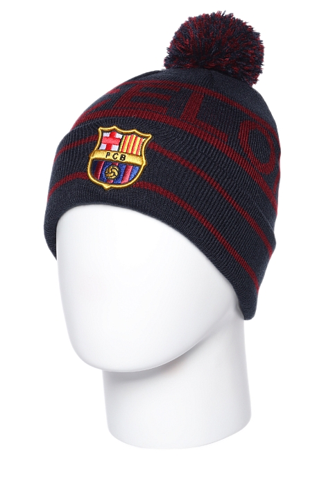 РАСПРОДАЖА!!!!Шапка Юсонце FCB Barcelona-2 помпон