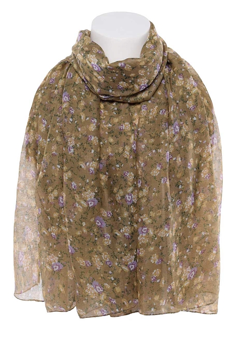 Палантин 1520 Цветочный узор