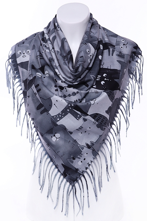 Платок CY2593-1 Кошки