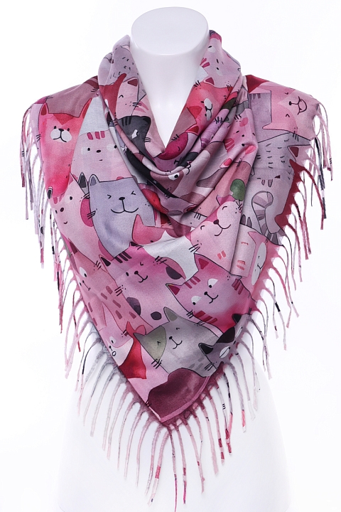 Платок CY2593-1 Кошки